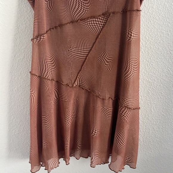 Urban Outfitters Moxie Brown and Tan Dress Medium - Picture 5 of 6